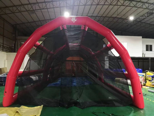 red inflatable batting cage for sale